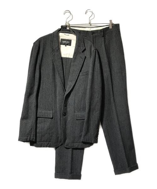 COMME des GARCONS HOMME DEUX（コムデギャルソン オム ドゥ）COMME des GARCONS HOMME DEUX (コムデギャルソン オム ドゥ) ヘリンボーンセットアップ/パンツセットアップ グレー サイズ:Lの古着・服飾アイテム