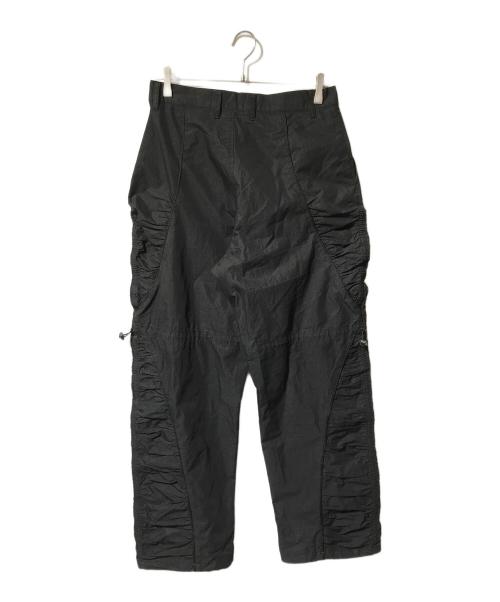 PARANOID（パラノイド）PARANOID (パラノイド) ギャザーパンツ/ナイロンパンツ ブラック サイズ:Mの古着・服飾アイテム
