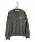 PLAY COMME des GARCONS（プレイコムデギャルソン）の古着「ハートワッペンVネックカーディガン/ウールカーディガン」｜グレー