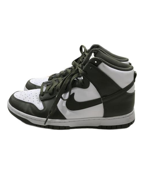 NIKE（ナイキ）NIKE (ナイキ) Dunk High Retro グリーン×ホワイト サイズ:28cmの古着・服飾アイテム