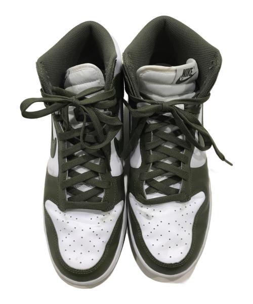 NIKE（ナイキ）NIKE (ナイキ) Dunk High Retro グリーン×ホワイト サイズ:28cmの古着・服飾アイテム