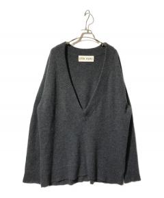 中古・古着通販】Plage (プラージュ) Vネックニット ブラウン サイズ
