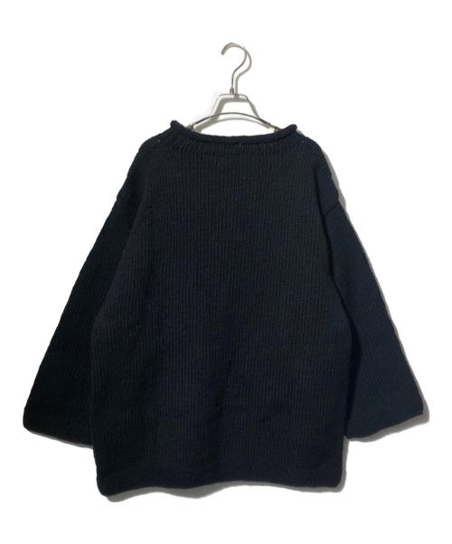 Mcmachan Woolen（マクマーンウーレン）Mcmachan Woolen (マクマーンウーレン) フラワーニット ブラック サイズ:Freeの古着・服飾アイテム