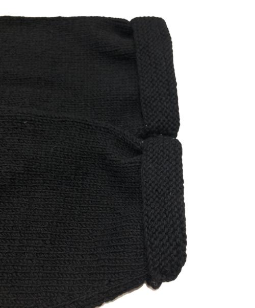 Mcmachan Woolen（マクマーンウーレン）Mcmachan Woolen (マクマーンウーレン) フラワーニット ブラック サイズ:Freeの古着・服飾アイテム