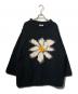 Mcmachan Woolen（マクマーンウーレン）の古着「フラワーニット」｜ブラック