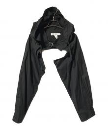 COMME des GARCONS SHIRT（コムデギャルソンシャツ）の古着「フーディスリーブシャツ/コットンシャツ」｜ブラック