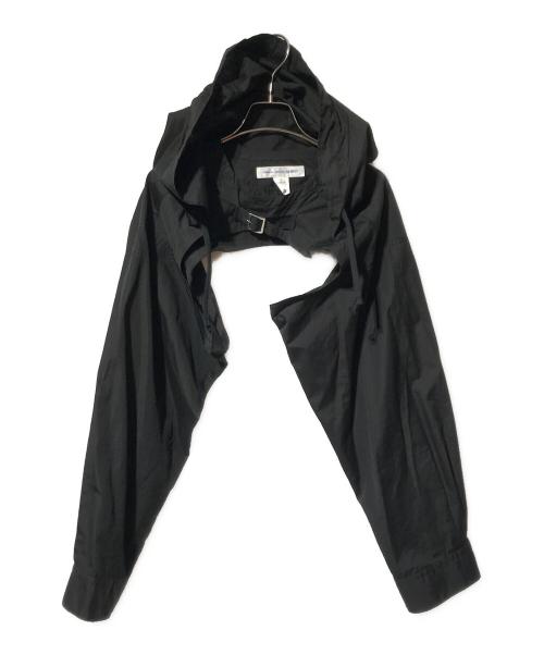 COMME des GARCONS SHIRT（コムデギャルソンシャツ）COMME des GARCONS SHIRT (コムデギャルソンシャツ) フーディスリーブシャツ/コットンシャツ ブラック サイズ:Lの古着・服飾アイテム