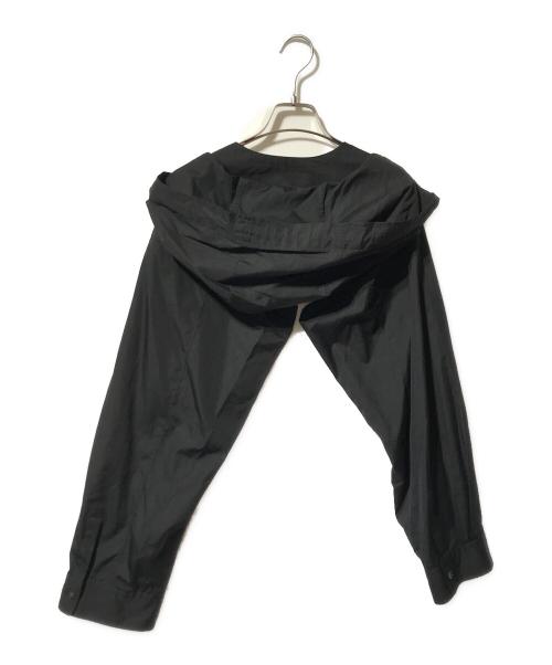 COMME des GARCONS SHIRT（コムデギャルソンシャツ）COMME des GARCONS SHIRT (コムデギャルソンシャツ) フーディスリーブシャツ/コットンシャツ ブラック サイズ:Lの古着・服飾アイテム