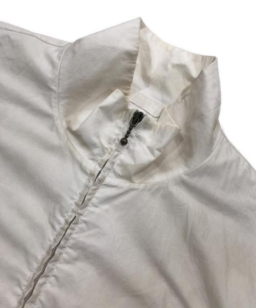Acne studios（アクネ ストゥディオズ）ACNE STUDIOS (アクネ ストゥディオス) ダスト加工バックロゴジッパーブルゾン アイボリー サイズ:44の古着・服飾アイテム