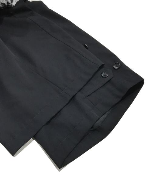 COMME des GARCONS HOMME PLUS（コムデギャルソンオムプリュス）COMME des GARCONS HOMME PLUS (コムデギャルソンオムプリュス) オーバーサイドドッキングコート/ ブラック×ホワイト サイズ:Sの古着・服飾アイテム