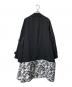 COMME des GARCONS HOMME PLUS (コムデギャルソンオムプリュス) オーバーサイドドッキングコート/ ブラック×ホワイト サイズ:S：50000円