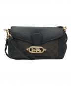 COACHコーチ）の古着「3way ショルダーバッグ/ミニバッグ」｜ブラック×ブラウン