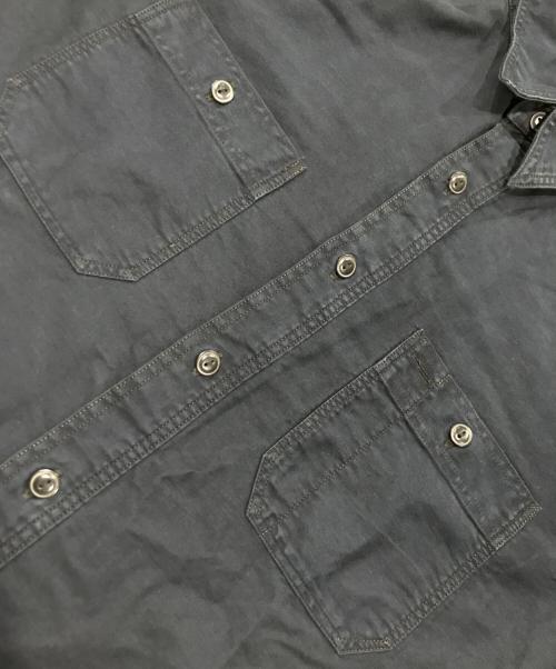 RRL（ダブルアールエル）RRL (ダブルアールエル) リネン混ワークシャツ/ボタンシャツ ネイビー サイズ:Mの古着・服飾アイテム