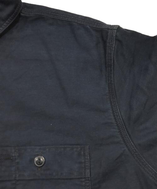 RRL（ダブルアールエル）RRL (ダブルアールエル) リネン混ワークシャツ/ボタンシャツ ネイビー サイズ:Mの古着・服飾アイテム