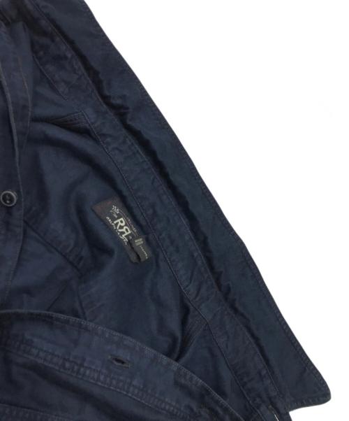 RRL（ダブルアールエル）RRL (ダブルアールエル) リネン混ワークシャツ/ボタンシャツ ネイビー サイズ:Mの古着・服飾アイテム