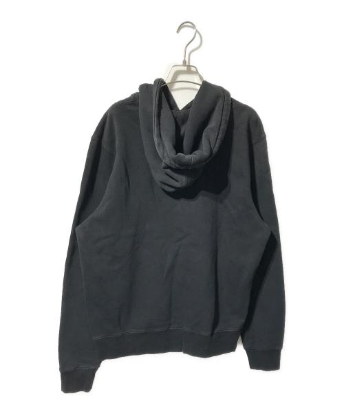 stussy（ステューシー）stussy (ステューシー) フローラルロゴフーディー/ロゴパーカー ブラック サイズ:Mの古着・服飾アイテム