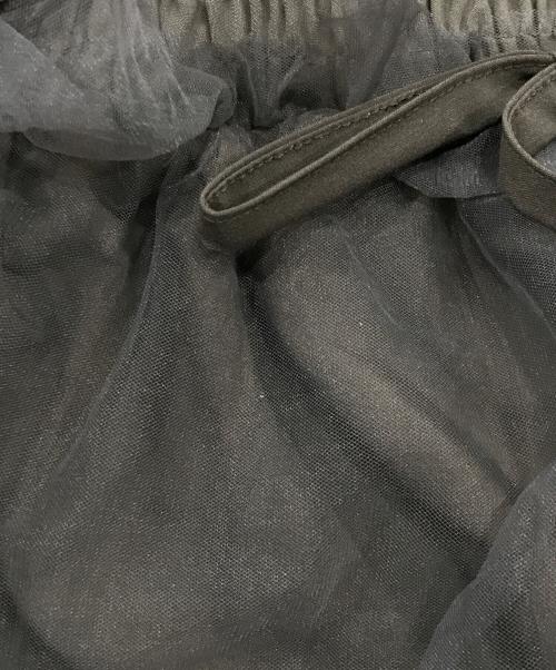 merry jenny（メリージェニー）merry jenny (メリージェニー) チュールパフスリーブミニワンピース ブラウン サイズ:Fの古着・服飾アイテム