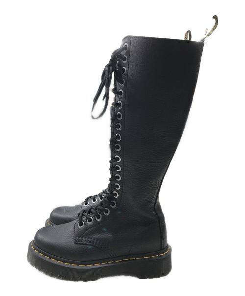 Dr.Martens（ドクターマーチン）Dr.Martens (ドクターマーチン) 20 ホール ブーツ/ロングブーツ ブラック サイズ:37の古着・服飾アイテム