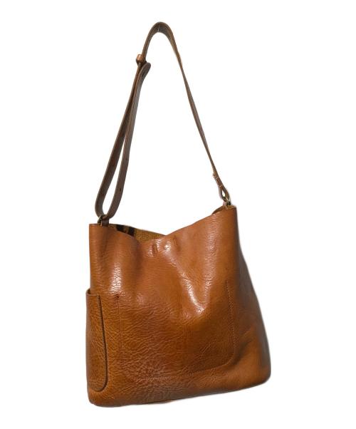 SLOW（スロウ）SLOW (スロウ) BEAMS (ビームス) レザートートバッグ ブラウンの古着・服飾アイテム