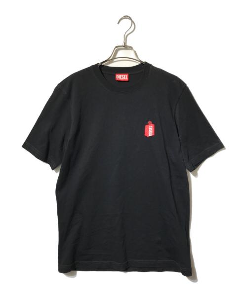 DIESEL（ディーゼル）DIESEL (ディーゼル) T-BOXT-DIV Tシャツ/クルーネック半袖Tシャツ ブラック サイズ:Lの古着・服飾アイテム