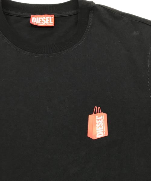 DIESEL（ディーゼル）DIESEL (ディーゼル) T-BOXT-DIV Tシャツ/クルーネック半袖Tシャツ ブラック サイズ:Lの古着・服飾アイテム