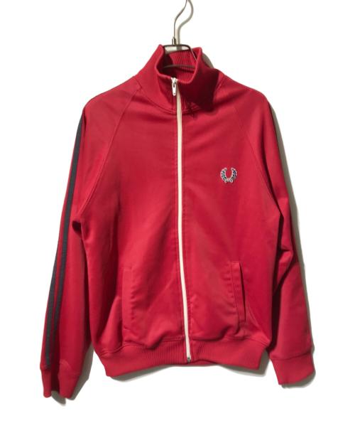 FRED PERRY（フレッドペリー）FRED PERRY (フレッドペリー) トラックジャケット/ラグランジャケット レッド サイズ:ＸＳの古着・服飾アイテム