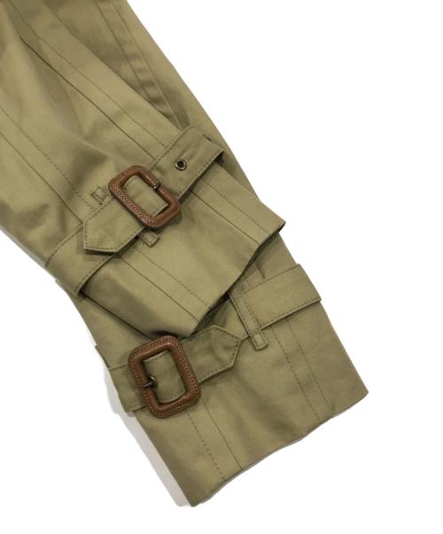 SCYEBASICS（サイベーシックス）SCYEBASICS (サイベーシックス) 先染コットンギャバトレンチコート/ラグランスリーブコート カーキ サイズ:38の古着・服飾アイテム