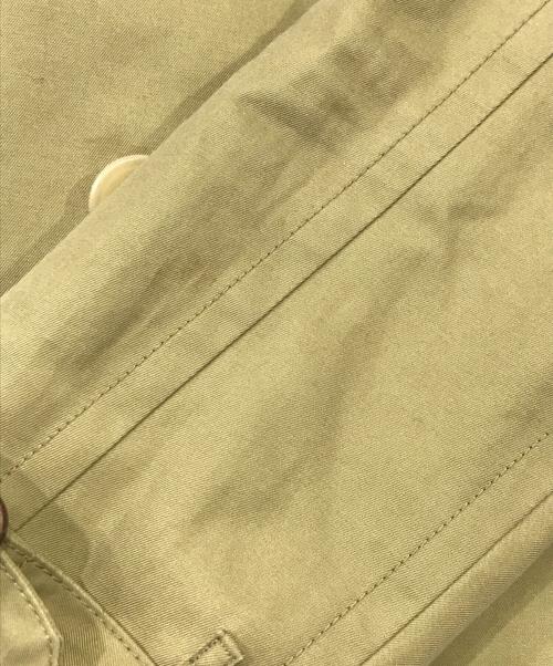 SCYEBASICS（サイベーシックス）SCYEBASICS (サイベーシックス) 先染コットンギャバトレンチコート/ラグランスリーブコート カーキ サイズ:38の古着・服飾アイテム