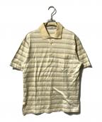 Christian Diorクリスチャン ディオール）の古着「ポロシャツ/ボーダーシャツ」｜ベージュ