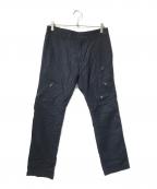 COMME des GARCONS HOMMEコムデギャルソン オム）の古着「ジップデザインウールパンツ」｜ネイビー