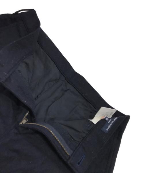 COMME des GARCONS HOMME（コムデギャルソン オム）COMME des GARCONS HOMME (コムデギャルソン オム) ジップデザインウールパンツ ネイビー サイズ:Mの古着・服飾アイテム