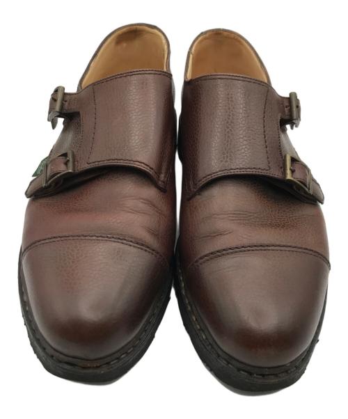 PARABOOT（パラブーツ）PARABOOT (パラブーツ) WILLIAM ダブルモンクストラップシューズ/レザーシューズ ブラウン サイズ:7の古着・服飾アイテム