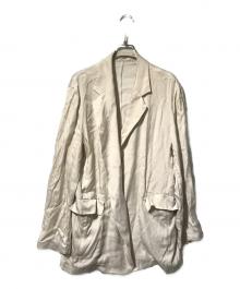 IENA（イエナ）の古着「ソフトジャケット/サテン生地ジャケット」｜ベージュ