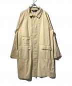 POLO RALPH LAURENポロ・ラルフローレン）の古着「コットンワークコート/比翼コート」｜ベージュ