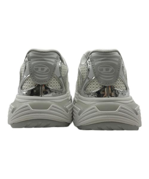 DIESEL（ディーゼル）DIESEL (ディーゼル) ローカットスニーカー/メッシュスニーカー ホワイト×グレー サイズ:24cm 未使用品の古着・服飾アイテム