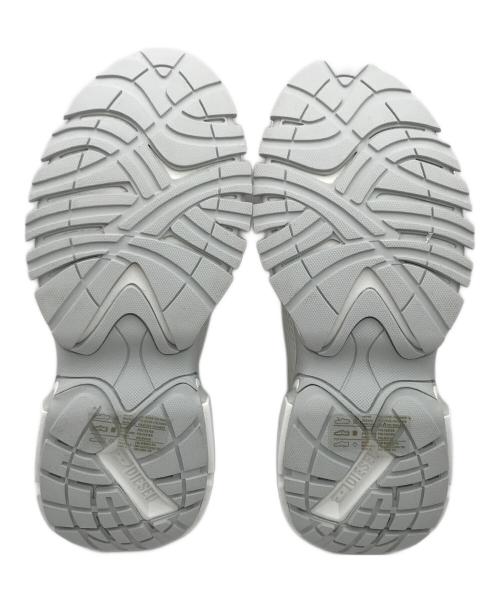 DIESEL（ディーゼル）DIESEL (ディーゼル) ローカットスニーカー/メッシュスニーカー ホワイト×グレー サイズ:24cm 未使用品の古着・服飾アイテム