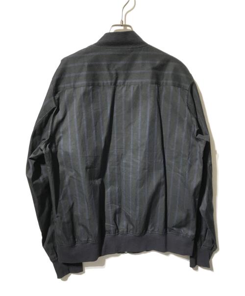 FRED PERRY（フレッドペリー）FRED PERRY (フレッドペリー) ストライプブルゾン/ノーカラージャケット ネイビー サイズ:Ｌの古着・服飾アイテム