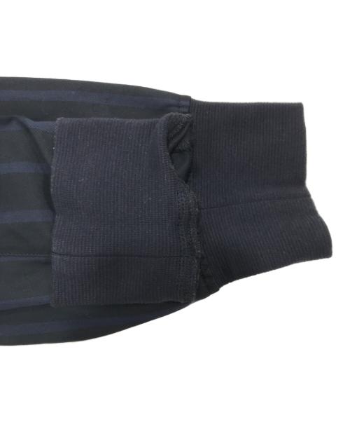 FRED PERRY（フレッドペリー）FRED PERRY (フレッドペリー) ストライプブルゾン/ノーカラージャケット ネイビー サイズ:Ｌの古着・服飾アイテム