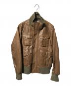 The Duffer of ST.Georgeザ ダファーオブセントジョージ）の古着「レザージャケット/切替ジャケット」｜ブラウン