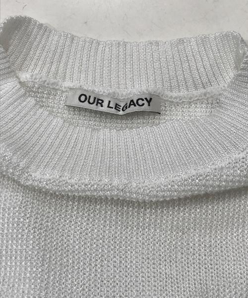 OUR LEGACY（アワーレガシー）OUR LEGACY (アワーレガシー) SMOOTH CABLE ROUNDNECK ホワイト サイズ:48の古着・服飾アイテム