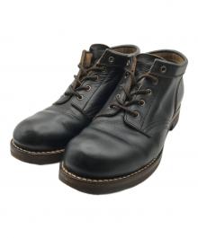 ROLLING DUB TRIO（ローリングダブトリオ）の古着「コペン レザー ワークブーツ/ミドルブーツ」｜ブラック（BLACK CHROMEXCE