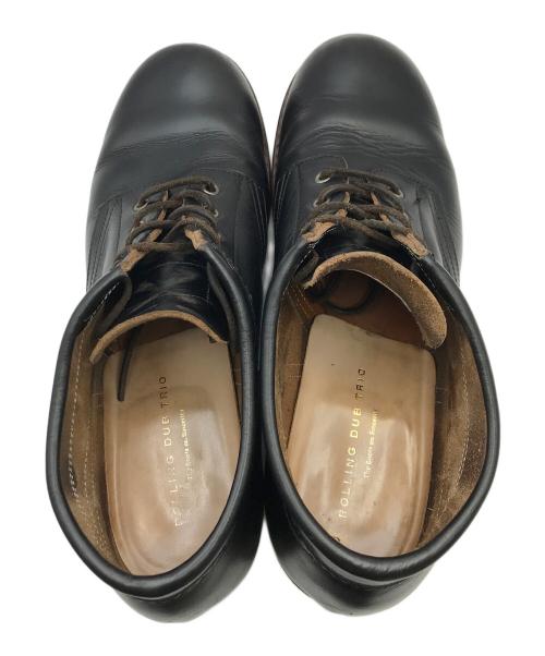 ROLLING DUB TRIO（ローリングダブトリオ）ROLLING DUB TRIO (ローリングダブトリオ) コペン レザー ワークブーツ/ミドルブーツ ブラック（BLACK CHROMEXCEL） サイズ:9の古着・服飾アイテム