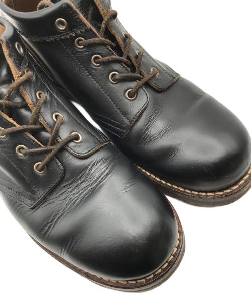 ROLLING DUB TRIO（ローリングダブトリオ）ROLLING DUB TRIO (ローリングダブトリオ) コペン レザー ワークブーツ/ミドルブーツ ブラック（BLACK CHROMEXCEL） サイズ:9の古着・服飾アイテム