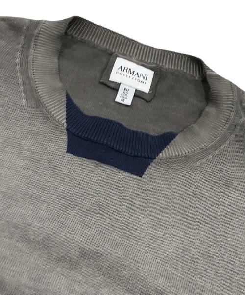 ARMANI COLLEZIONI（アルマーニ コレツィオーニ）ARMANI COLLEZIONI (アルマーニ コレツィオーニ) グラデーションニット/長袖ニット グレー サイズ:52の古着・服飾アイテム