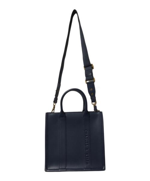 CHARLES & KEITH（チャールズアンドキース）CHARLES & KEITH (チャールズアンドキース) クローバートラペーズトートバック/ショルダーバッグ ネイビー 未使用品の古着・服飾アイテム