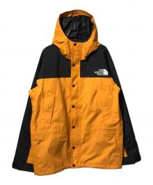 THE NORTH FACE（ザ ノース フェイス）の古着「マウンテンライトジャケット/フード付きジャケット」｜オレンジ×ブラック
