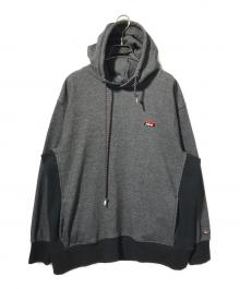 NAGNA（ナンガ）の古着「ECO HYBRID MINI BOX LOGO EMBROIDERY SWEAT HOODIE」｜ブラック