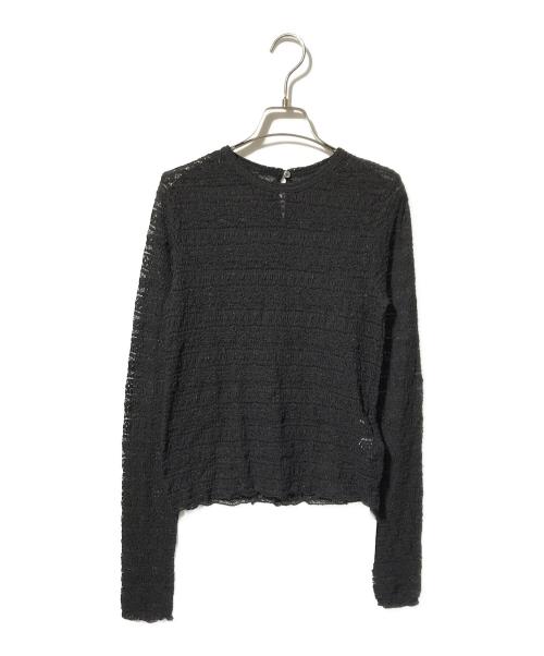 IENA（イエナ）IENA (イエナ) フラワーストレッチレースプルオーバー/レースカットソー ブラック サイズ:サイズ表記なしの古着・服飾アイテム