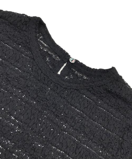 IENA（イエナ）IENA (イエナ) フラワーストレッチレースプルオーバー/レースカットソー ブラック サイズ:サイズ表記なしの古着・服飾アイテム