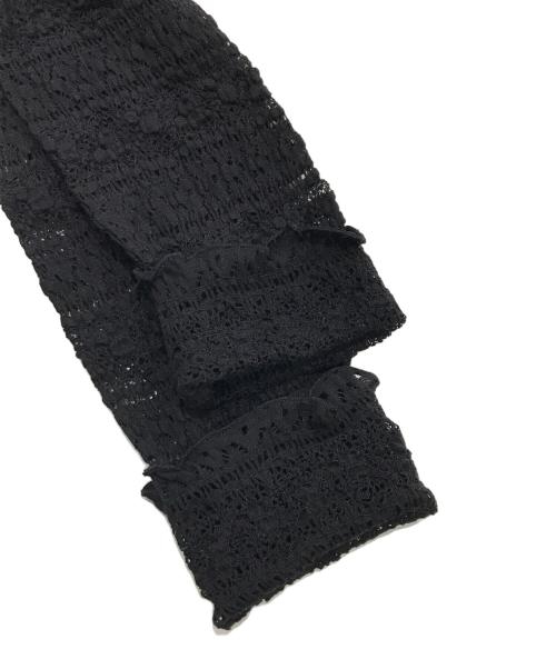 IENA（イエナ）IENA (イエナ) フラワーストレッチレースプルオーバー/レースカットソー ブラック サイズ:サイズ表記なしの古着・服飾アイテム